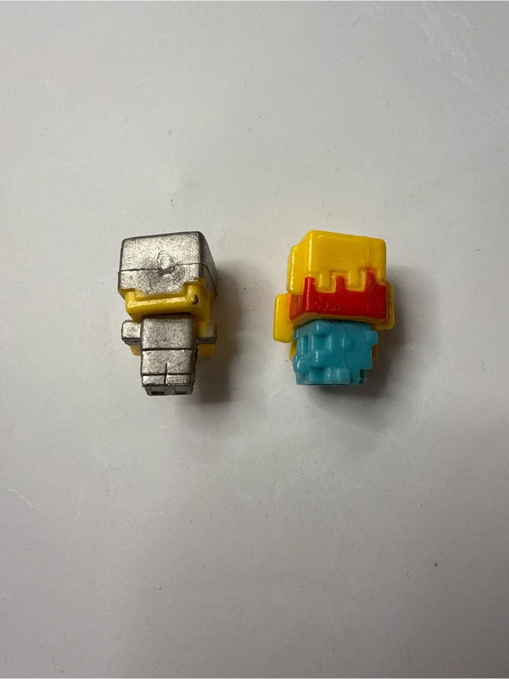 Minecraft Yellow Pixel Character Kids Backpack Charms - Set of 2